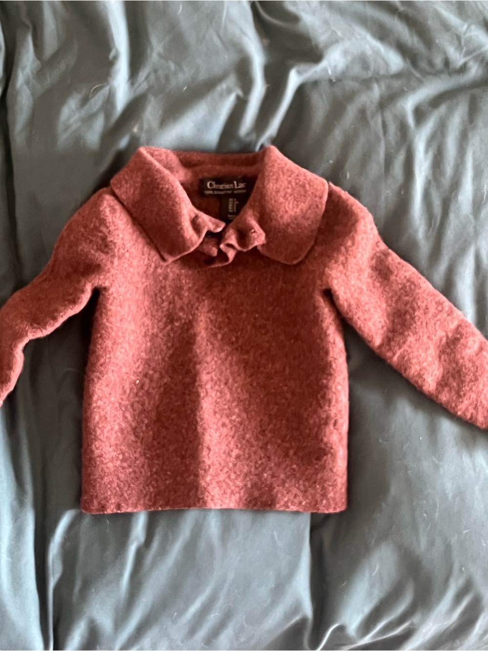 Christian Lacroix Kids' Dusty Rose 100% Wool Sweater